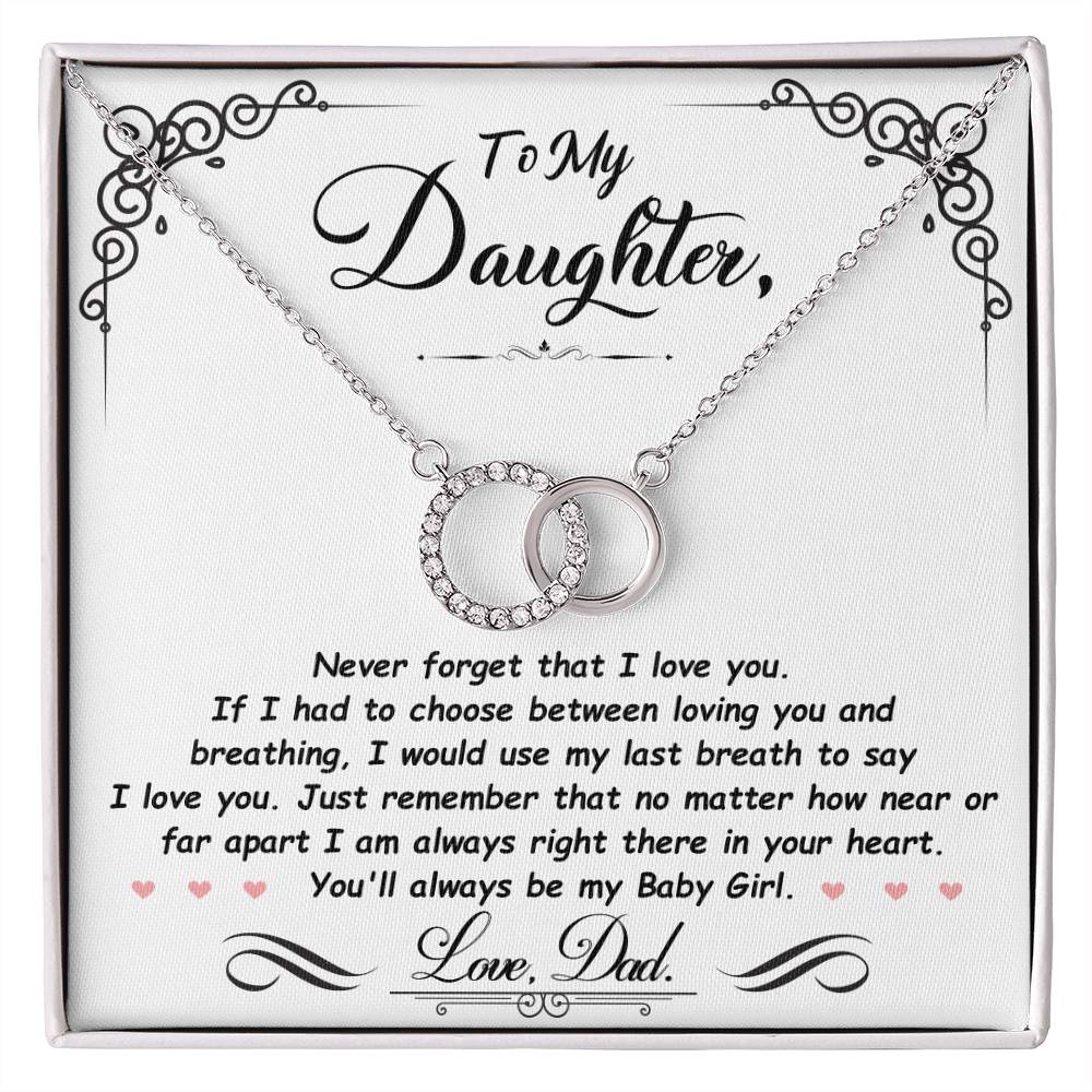 To my daughter Perfect Pair Necklace